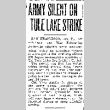 Army Silent On Tule Lake Strike (January 11, 1944) (ddr-densho-56-1009)