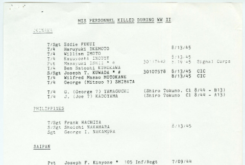 MIS personnel killed in WWII (ddr-densho-1007-1467)