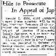 Hile to Prosecute In Appeal of Jap (January 26, 1943) (ddr-densho-56-881)