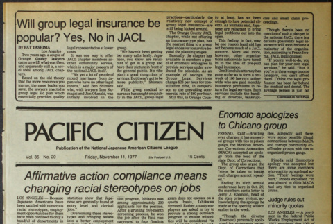 Pacific Citizen, Vol. 85, No. 20 (November 11, 1977) (ddr-pc-49-44)