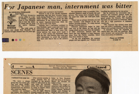 Article titled:  For Japanese man, internment was bitter (ddr-densho-377-3073)
