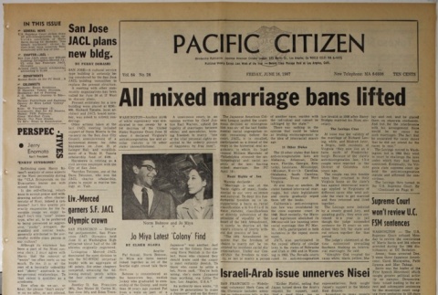 Pacific Citizen, Vol. 64, No. 24 (June 16, 1967) (ddr-pc-39-25)