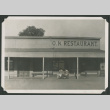 2 women outside OK Restaurant (ddr-densho-378-413)
