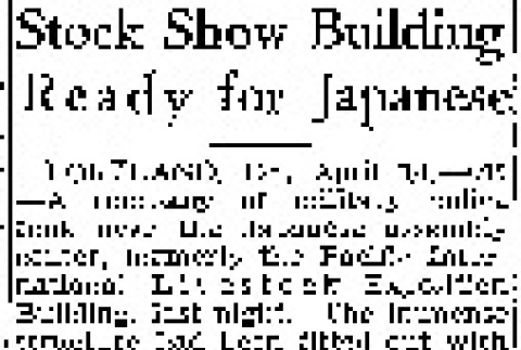 Stock Show Building Ready for Japanese (April 14, 1942) (ddr-densho-56-753)