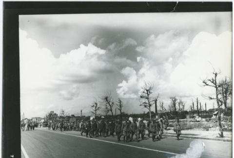 Japanese soldiers returning after surrender (ddr-densho-299-3)