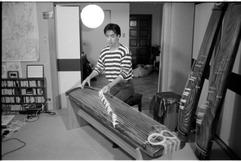Brian Yamakoshi playing koto (ddr-densho-1007-1325)