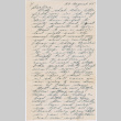 Letter from Alvin Uchiyama to Kathleen Koga Uchiyama (ddr-densho-406-167)