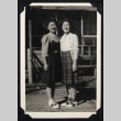 Two women outside a barrack (ddr-densho-542-704)