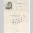 Invoice for Real Estate Contract for Kiyoshi Tada (ddr-densho-540-10)