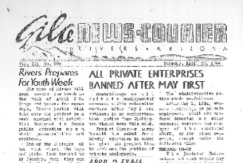 Gila News-Courier Vol. III No. 106 (April 25, 1944) (ddr-densho-141-262)