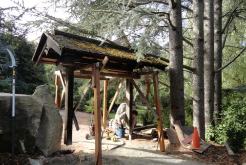 Installation of gate near Stone Garden (ddr-densho-354-1809)