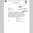 List of civilians returned to Hawaii, with letter from A.M. Tollefson, Director Prisoner of War Operations Division to the Visa Division, Department of State. (ddr-densho-564-9)
