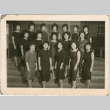 Portrait of group of 17 women standing on steps (ddr-densho-430-232)