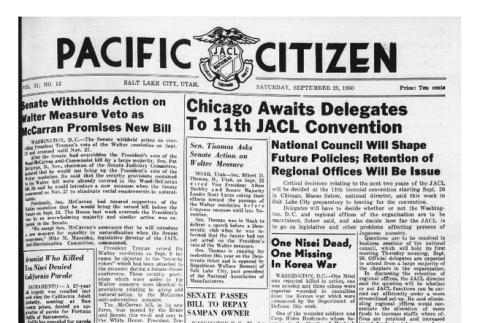 The Pacific Citizen, Vol. 31 No. 12 (September 23, 1950) (ddr-pc-22-38)