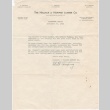 Letter from Hallack & Howard Lumber Co. (ddr-densho-333-30)