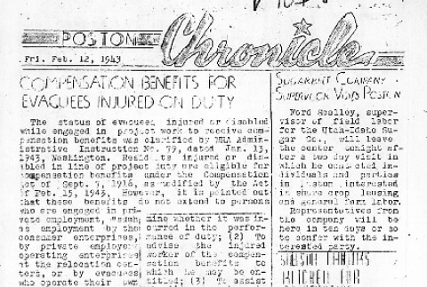Poston Chronicle Vol. X No. 8 (February 12, 1943) (ddr-densho-145-240)