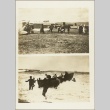 Photos of men with a plane and a boat (ddr-njpa-13-1033)