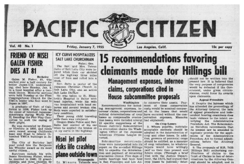 The Pacific Citizen, Vol. 40 No. 1 (January 7, 1955) (ddr-pc-27-1)