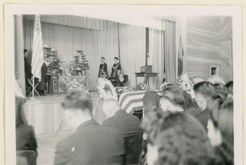 Memorial service for Pvt. George Oto (ddr-densho-37-1725)