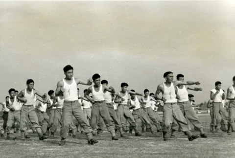 Soldiers in basic training (ddr-densho-22-480)
