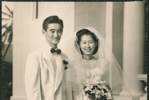 Tak and Lily wedding portrait (ddr-densho-522-672)