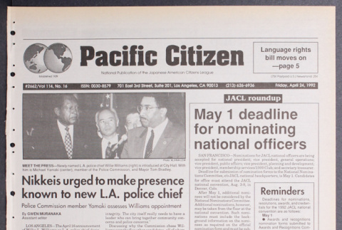 Pacific Citizen, Vol. 114, No. 16 (April 24, 1992) (ddr-pc-64-16)