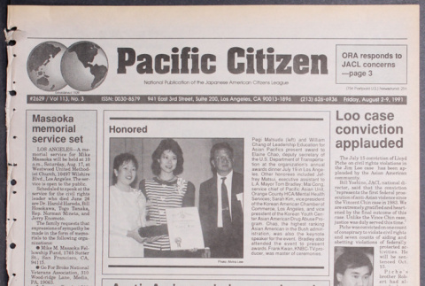 Pacific Citizen, Vol. 113, No. 3 [August 2-9, 1991] (ddr-pc-63-28)