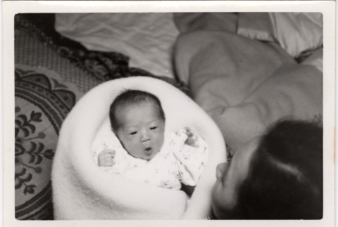 Woman holding baby (ddr-densho-426-89)
