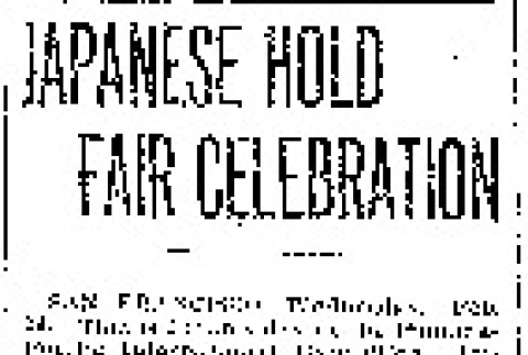Japanese Hold Fair Celebration (February 24, 1915) (ddr-densho-56-262)