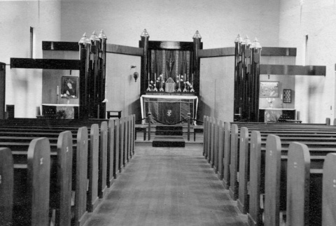 (Photograph) - Image of church nave and alter (ddr-densho-330-268-master-af0e0d6ad5)