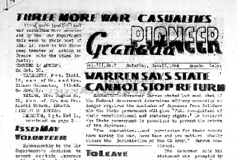 Granada Pioneer Vol. III No. 7 (November 25, 1944) (ddr-densho-147-220)