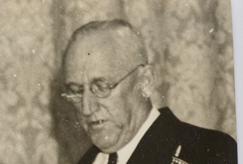 Lester Petrie reading a speech (ddr-njpa-2-809)