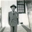 Fujitaro Kubota in suit (ddr-densho-354-1980)