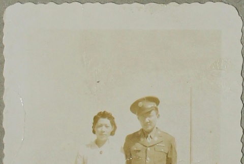 Woman and soldier (ddr-densho-258-34)