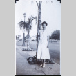 Woman on sidewalk (ddr-densho-1007-618)