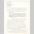 Letter from Willard E. Schmidt, Internal Security Officer, to Earl D. Brooks, Personnel Division, War Relocation Authority, [December, 1943] (ddr-csujad-2-87)