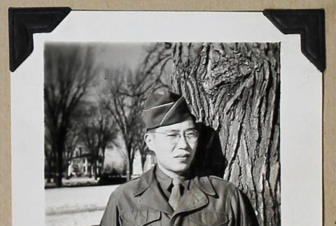 Man in military uniform (ddr-densho-404-373)