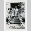 Students say farewell to their teacher (ddr-densho-37-2116)