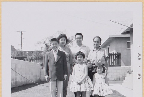 Shiomi family with unidentified woman (ddr-densho-522-575)