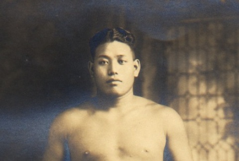Umi Okino, a sumo wrestler (ddr-njpa-4-1956)