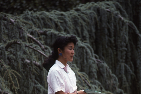Joy Okazaki at Kubota Garden Foundation Annual  Meeting (ddr-densho-354-1186)