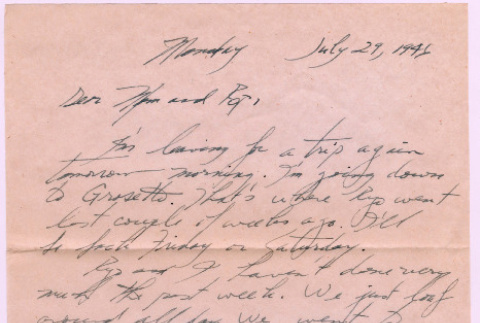 Letter from Tadashi Ishida to Mr. & Mrs. Y Ishida (ddr-densho-535-385)