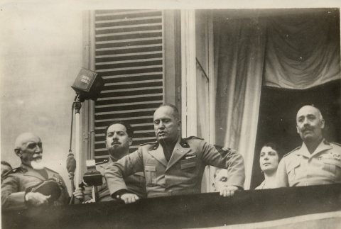 Benito Mussolini at a commemorative ceremony (ddr-njpa-1-936)