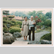 Mitsuye Yabe and Friend in Garden (ddr-ohs-1-198)