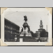 Statue of man on horse in plaza (ddr-densho-466-640)