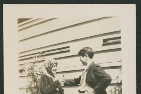couple standing in yard (ddr-densho-378-759)