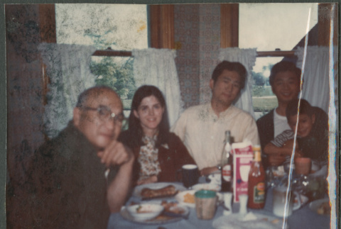 Chester Sakura Sr with woman, two men and boy (ddr-densho-523-531)