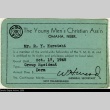 Young Men's Christian Association membership card (ddr-densho-167-57)