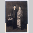 Wedding Portrait of Nancy Teruko (Nagai) Yoshida and Francis Yadashi Yoshida (ddr-densho-495-63)