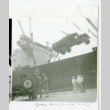 Jeeps being loaded on ship (ddr-csujad-38-449)